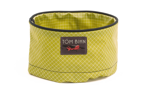 A Large Travel Tray in Wasabi (green with white grid) 200 Halcyon.
